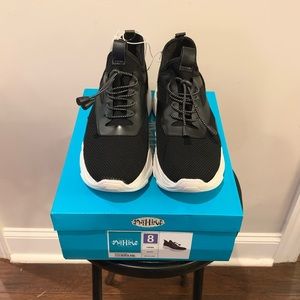 Women’s Cadina Faux Leather Chunky Sneakers Black